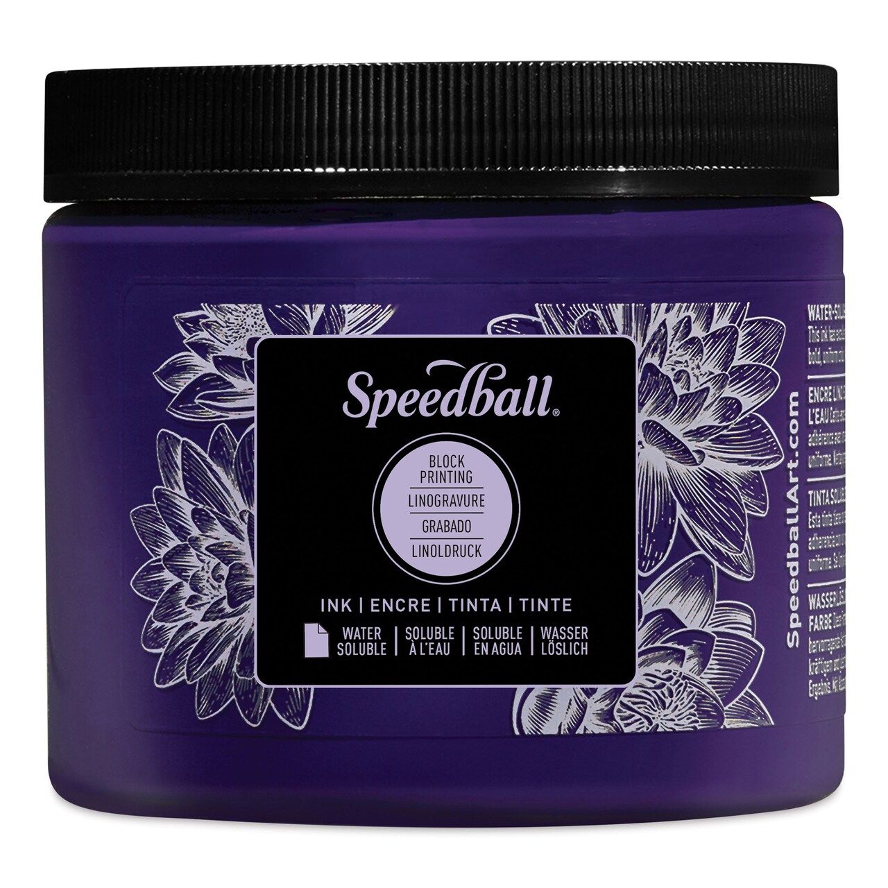 Speedball Water-Soluble Block Printing Ink - Violet, 16 oz